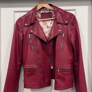 Gucci leather biker jacket